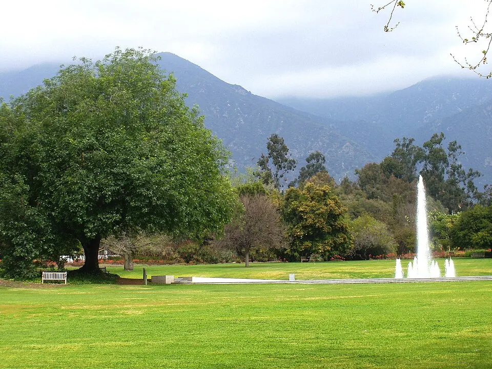 A fountain at the Los Angeles County Arboretum in Arcadia