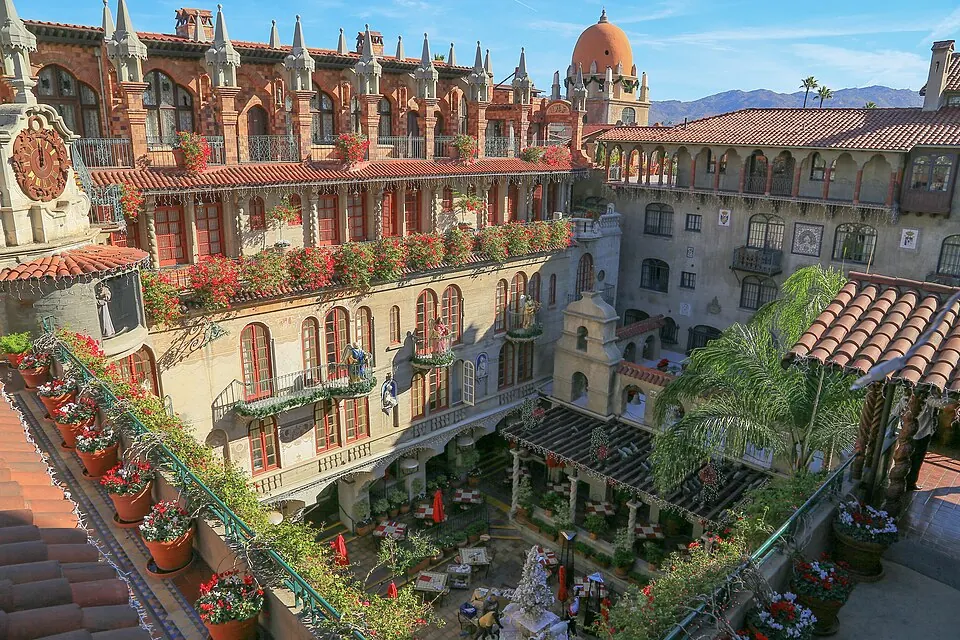 The Mission Inn courtyard in Riverside (photographed 2014)