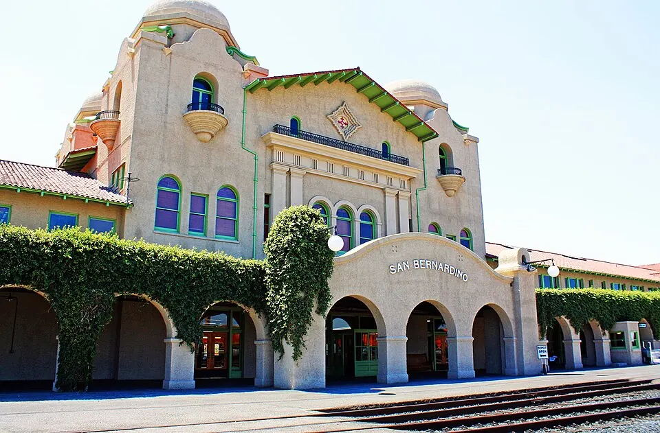 The Santa Fe Depot in San Bernardino (photographed 2013)