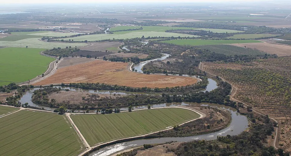 The San Joaquin River National Wildlife Refuge (photographed 2021)