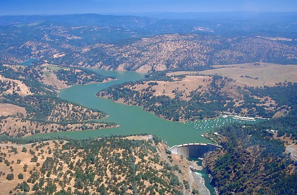 Englebright Dam and Lake on the Yuba River