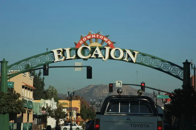 A view of El Cajon, California (photographed 2013)