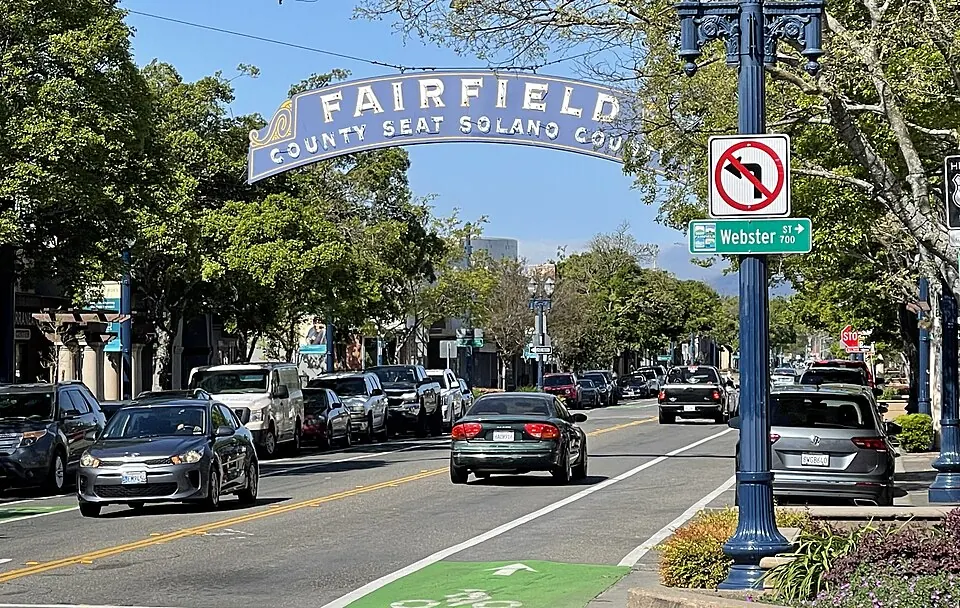 A view of Fairfield, California