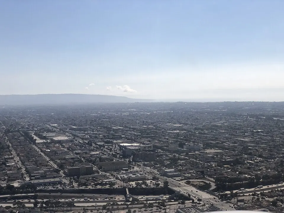 A view of Hawthorne, California (photographed 2021)
