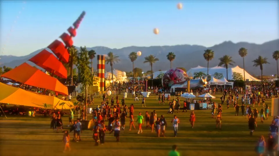 The Coachella festival grounds in Indio (photographed 2013)