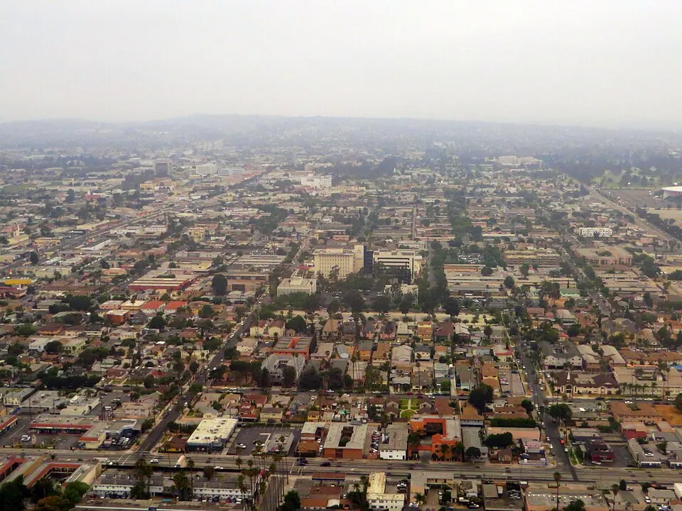 A view of Inglewood, California (photographed 2014)