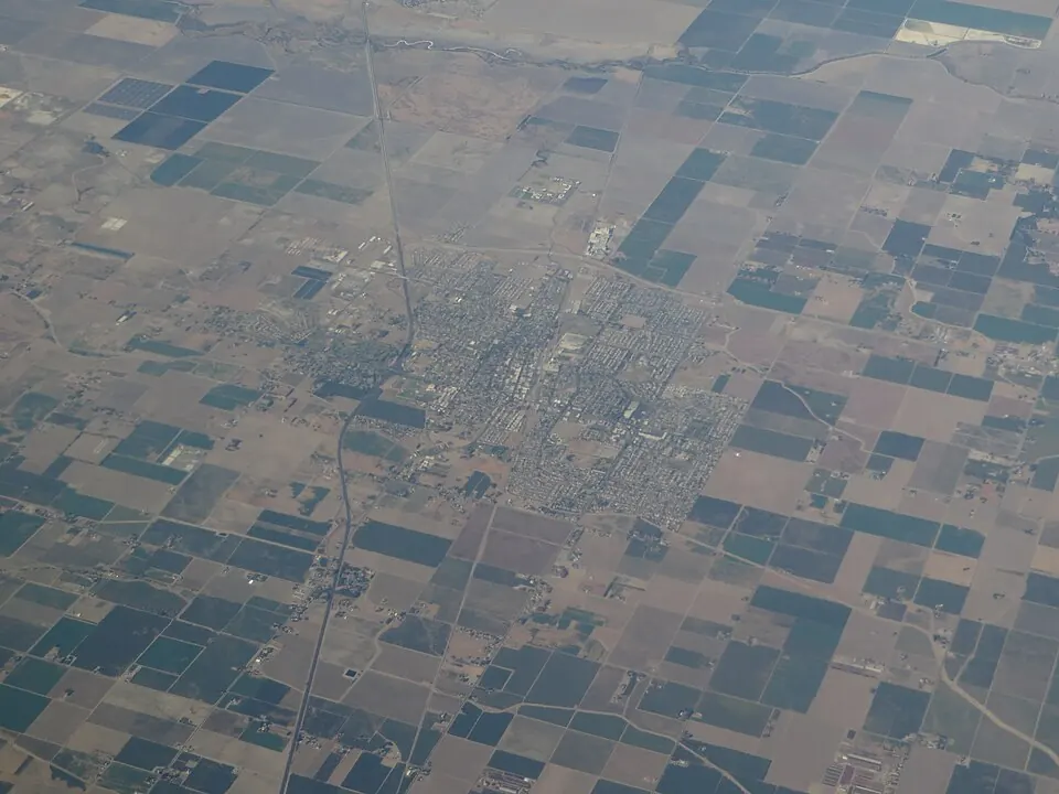 A view of Lemoore, California (photographed 2015)