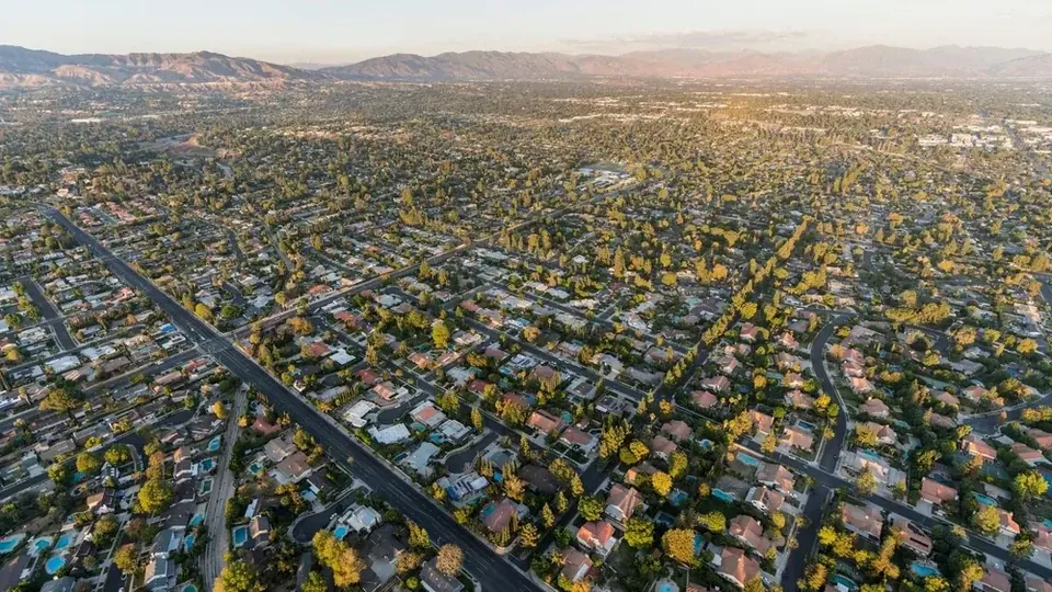A view of Northridge, California (photographed 2024)