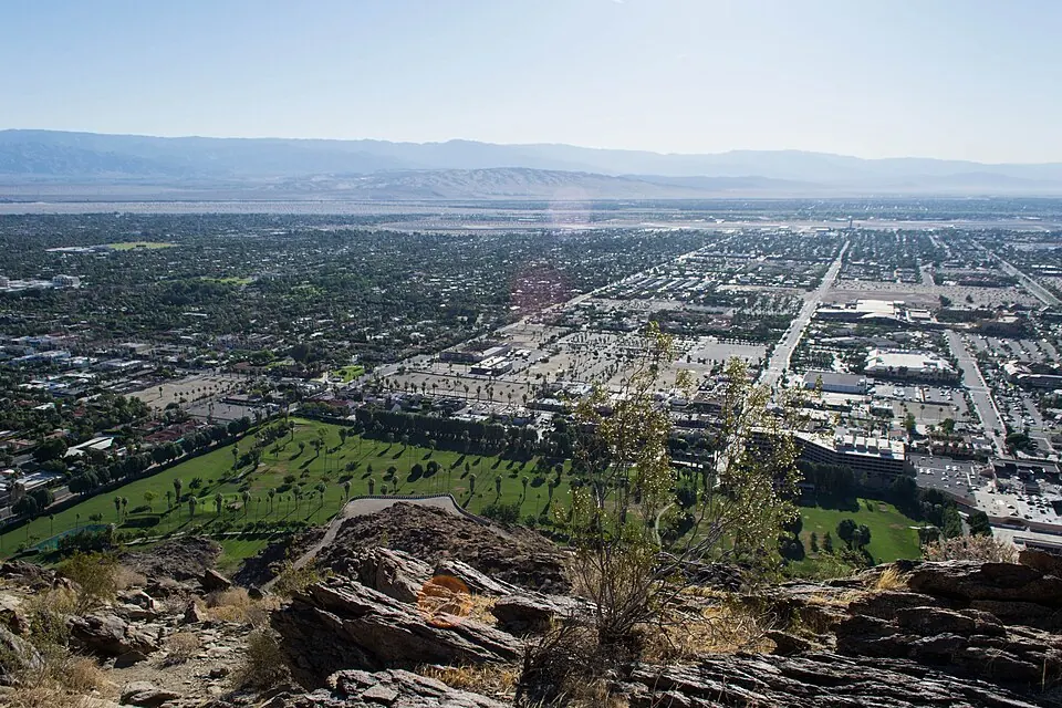 A view of Palm Springs, California (photographed 2013)