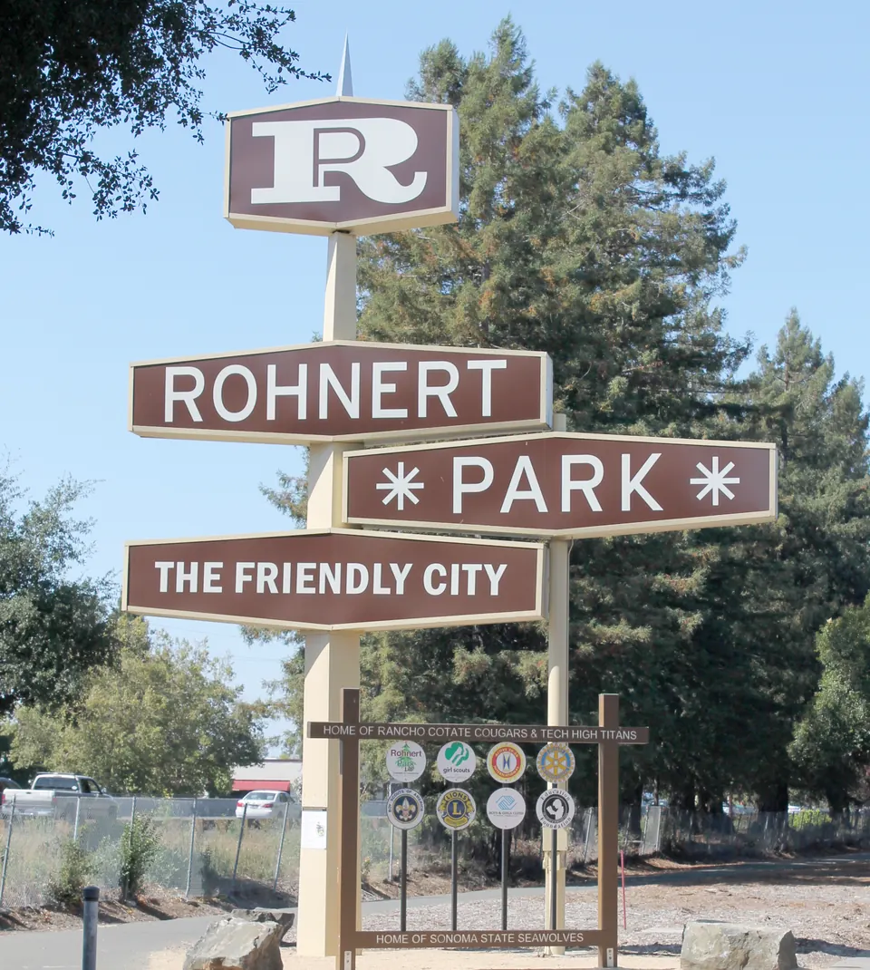 A view of Rohnert Park, California (photographed 2014)