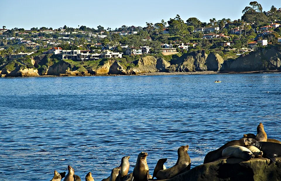 The La Jolla coast in San Diego