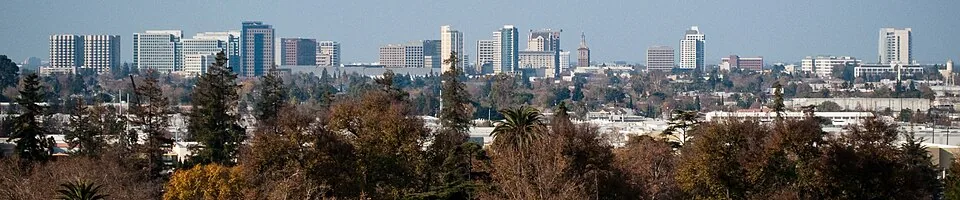 Downtown San Jose viewed from Oak Hill