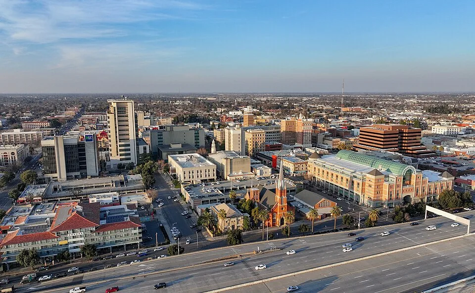 Stockton waterfront and downtown