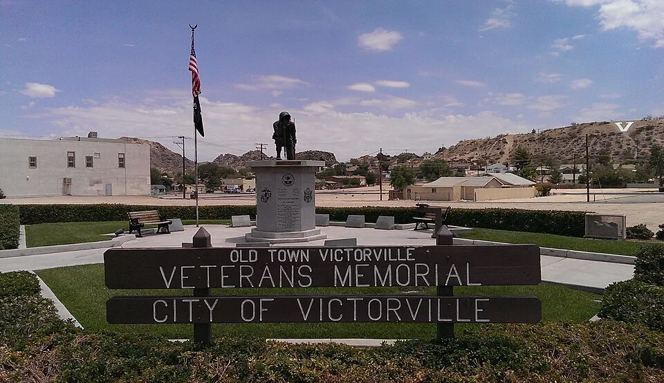The Veterans Memorial in Old Town Victorville