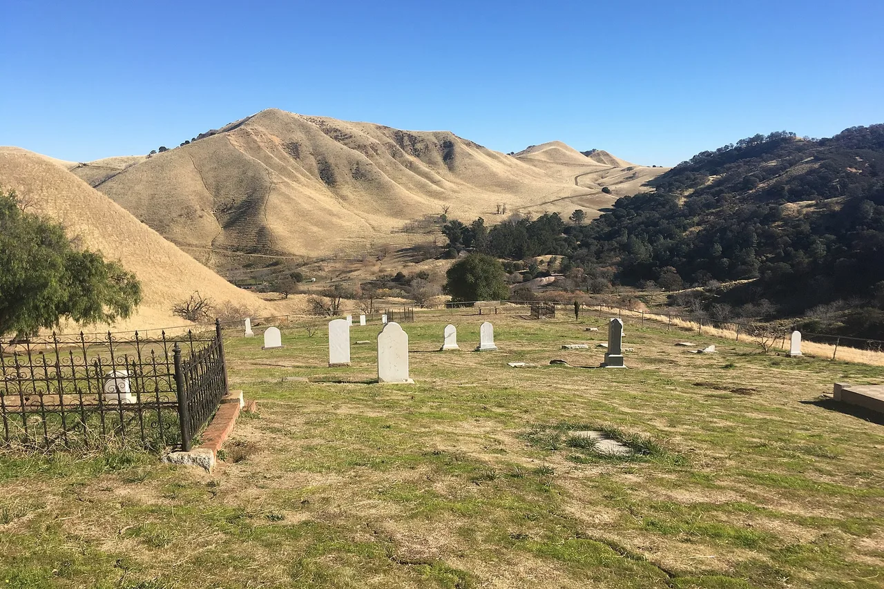 Rose Hill Cemetery in the dry hills of Black Diamond Mines preserve